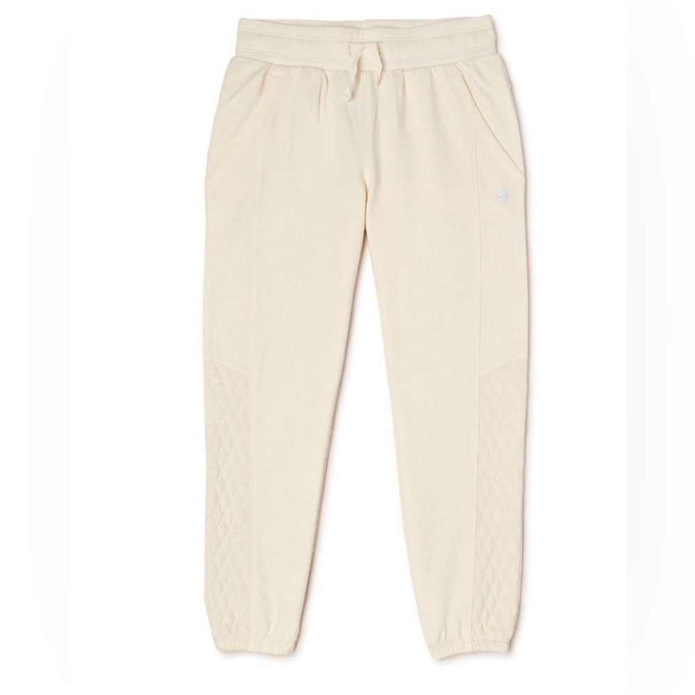 Avia | Cream Kids Quilted Jogger Pants | M 7/8